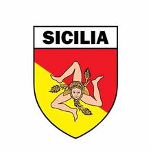 New Hot Sale Car Sticker  Sicily Italy Car Styling Vinyl Decal Over Scratches Waterproof Bumper PVC 12cm X 9cm 2024 - buy cheap