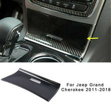 Стильная обложка для автомобильной прикуривателя из углеродного волокна, Накладка для Jeep Grand Cherokee 2011-18 2011 2012 2013 2014 2016 2015 2017 2018 2024 - купить недорого