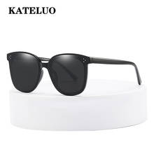 KATELUO Vintage Mens Gradient Sunglasses HD Polarized UV400 Male Sun Glasses For Men Eyewear Accessories 86007 2024 - compre barato