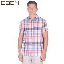 Рубашка мужская с цветными клетками Baon B689004
