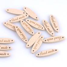 50Pcs natural color Wooden Buttons Sewing Scrapbooking Handmade Buttons mixed 8x28mm 2024 - buy cheap