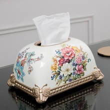 Nordic Tissue Boxes Ceramic Creatvie Napkins Paper Handkerchief Box Flower Desk Organizer Tissue Bag Tisue Box Wipes Case AB50ZJ 2024 - buy cheap