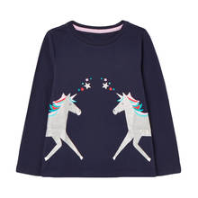 Little Maven 2020 Autumn Baby Girls Brand Clothes Toddler Long Sleeve Animal Star Applique T Shirt for Kids 2-7 Years 51798 2024 - buy cheap