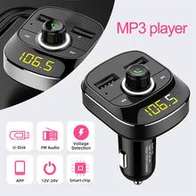 Car MP3 Player Bluetooth FM Transmitter Kit Hands-Free 3.1A Dual USB Car  Charger 2024 - buy cheap