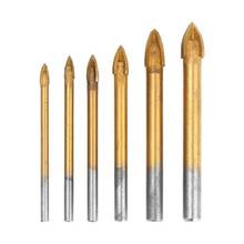 Tungsten Carbide Glass Drill Bit Set Alloy Carbide Point with 4 Cutting Edges Tile & Glass Cross Spear Head Drill Bits 2024 - buy cheap