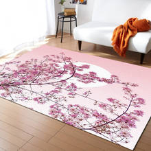 Japanese Cherry Blossoms Pink Carpets for Bed Room Modern Home Large Area Rug for Living Room Bay Window Mat 2024 - buy cheap