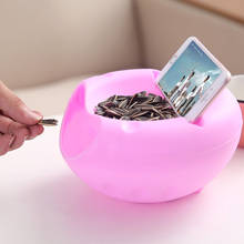 Современная Гостиная креативная моделирующая ленивая миска для закусок пластиковая двойная коробка для хранения закуска ленивая Дыня фруктовая миска посуда 2024 - купить недорого