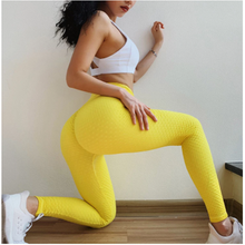Estrutura do favo de mel calças yoga sexy scrunch butt leggings cintura alta calças de yoga fitness gym collants atlético esporte legging 2024 - compre barato