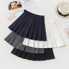 Women High Waist Cosplay Skirt 2019 Spring Summer Kawaii Denim Solid A-line Sailor Skirts Japanese School Uniform Mini 2024 - buy cheap