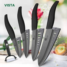 Ceramic Knives Kitchen knives 3 4 5 6 inch Chef knife Cook Set+peeler white zirconia blade Multi-color Handle High Quality 2024 - buy cheap