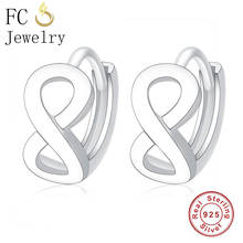 FC Jewelry 100% 925 Silver Infinity Love Number Symbol  8 Earring For Women Accessories Ear Sparkling Girl Kids Oorbellen 2020 2024 - buy cheap