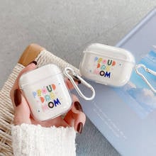 Cute Transparent Cartoon Letters Earphone Case For Apple AirPods 2 1 Pro Case Colorful Soft TPU Charging Box Bag Protector Cover 2024 - buy cheap