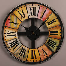 Reloj de pared de madera Vintage, reloj de pared grande, elegante, rústico, para cocina, hogar, estilo antiguo, decorativo para sala de estar 2024 - compra barato