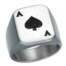 Кольцо из титановой стали в стиле панк с сердцем, мужское модное популярное кольцо 2024 - купить недорого