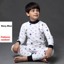 Thermal Underwear for Children Boys Girls Thicken Warm Kids Pajamas Set 100% Cotton Kids Winter Teenage Sleepwear 3-15T 2024 - buy cheap