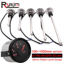 52mm Water Level Gauge Sensors 0-190ohm 240-33ohm Fuel Level Sensor 150 250 300 350 mm Fuel Sender Unit Auto Gauge for Car Boat 2024 - buy cheap