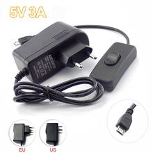 Micro USB  AC to DC 5V 3A 3000mA Power Supply Adapter Charger Transformer For Raspberry Pi Zero Tablet PC Switch EU/US Plug L19 2024 - buy cheap