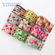 YJHSMY,I-19809-1848,38mm 10yards flower Thermal transfer Printed grosgrain Ribbons,bow cap DIY handmade accessories decorations 2024 - buy cheap