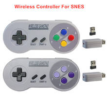 Wireless Game Controller for SNES 2.4GHZ Joypad Joystick Gampad for Super Nintendo MINI Console USB Remote Accessories 2 IN 1 2024 - buy cheap