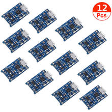 12pcs TP4056 Charging Module 5V Micro USB 1A 18650 Lithium Battery Charging Board with Protection Charger Module 2024 - buy cheap