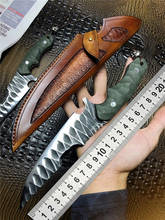 Cuchillo recto de hoja DC53, táctico de acampada al aire libre, caza, autodefensa, corto, cuchillo de supervivencia, cuchillo para retirar, ventana rota 2024 - compra barato