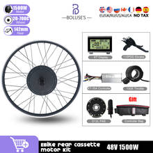 Motor de Cassette trasero para bicicleta eléctrica, Kit de Motor de cubo de rueda de 48V1500W, 20-29 pulgadas, 700c 2024 - compra barato