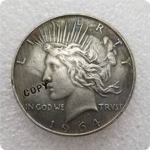 США 1964-D Мир доллар Монета КОПИЯ памятные монеты-копия монеты медаль коллекционные монеты 2024 - купить недорого