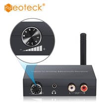 Neoteck Digital to Analog Audio Converter with Bluetooth-Compatible Receiver DAC Optical Coaxial to 3.5MM RCA Analog Adapter DAC 2024 - buy cheap