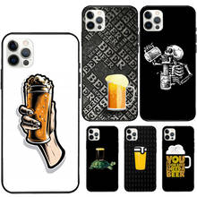 Funda para taza de cerveza para Apple iPhone 11 12 13 Pro Max mini 7 8 Plus XR X XS MAX SE 2020, funda suave 2024 - compra barato