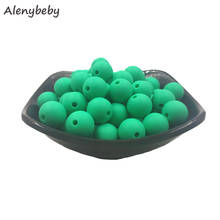 Kelly Green Color Food Grade Silicone Round Beads 12/15mm Baby Teething Necklace DIY Pacifier Chain Care Infan Teether Product 2024 - buy cheap