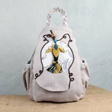 New national fashion string appliques women casual backpacks!Nice prints lady Cover shopping backrack All-match canvas backruck 2024 - buy cheap