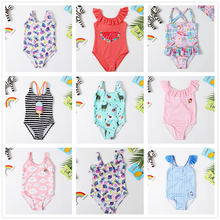 2019 New One Piece Girls Swimsuit 2-9 Years Children's Swimwear Flamingo New Bathing Suit For Girls Swimming Beachwear CZ1002 2024 - buy cheap