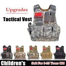 Childrens CS Combat Tactical Vest Military Equipment Clothes Body Armor Protective Waistcoat Outdoor Summer Camp Training Vest 2024 - buy cheap