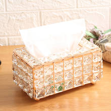 Fashion creative crystal Tissue Box Paper Rack Office Table Accessories Facial Case Holder Napkin Tray for Home Hotel Car 2024 - buy cheap
