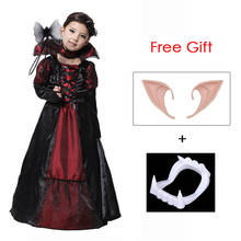Child Kids Girls Gothic Vampira Vampire Costume Deluxe Victorian Vampiress Costumes Halloween Carnival Party Fancy Dress 2024 - buy cheap