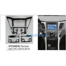 9 дюймов Автомобильная фасция Радио панель для HYUNDAI Sonata, i-45 i45 (YF) 2010-2014 Dash Kit Install Facia консоль ободок адаптер пластина 2024 - купить недорого