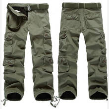 Men's Trousers Winter Fleece Thickened Overalls Hip Hop Men Baggy Casual Cargo Pants Warmth 2024 - buy cheap