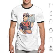 Camiseta de los años 80 con estampado de Narancia Ghirga, camisa 100% de algodón, nueva, fresca, naranja, viento dorado, Vento Aureo 2024 - compra barato