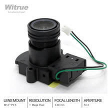Witrue-lente hd de 3.69mm, 720p, 1 megapixels, m12 * p0.5, lente cctv f2.4 com filtro de corte ir para câmera de segurança 2024 - compre barato