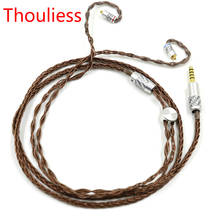 Thouliess-Cable de actualización para auriculares HIFI 3,5/2,5/4,4mm, conector MMCX de cobre y cristal, equilibrado, UP-OCC 2024 - compra barato