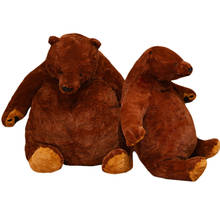 Oso de peluche marrón suave de 40/60/80/100cm para niños, almohada de peluche, muñeco de oso, regalo de cumpleaños para niños, regalo para decoración del hogar 2024 - compra barato