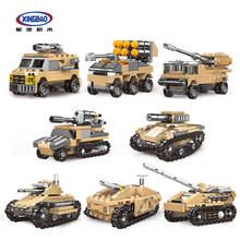 Juego de bloques de construcción modelo tanque Mirage para niños, juguete con ladrillos de construcción, serie militar del ejército de Lepined 8 en 1, compatible con 13005 2024 - compra barato