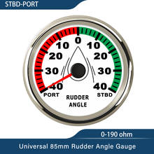 85mm (3-3/8") Waterproof Boat Yacht Rudder Angle Indicator Gauge Rudder 0-190ohm with Mating Sensor With Red Backlight 9-32V 2024 - buy cheap