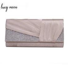 Luxy Moon Crystal Envelop Clutch Bag for Women Diamond Evening Bag Wedding Clutch Purse Party Chain Luxury Handbag ZD1803 2024 - buy cheap