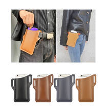 Universal Phone Pouch Belt Clip Leather Bag Cover For iphone 11 XS Max XR X 6 6s 7 8Plus For Samsung Huawei Xiaomi LG Waist Case 2024 - buy cheap