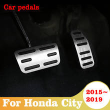 For Honda City 2015-2019 Non-Drilling Car Acelerator Brake Pedal Cover Non-Slip Pad Cover Car Styling Accessories 2024 - buy cheap
