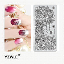 New Designs Lace Mixed Stamping Nail Art Image Plates Stainless Steel Template Polish Manicure Stencil Tools 2024 - buy cheap