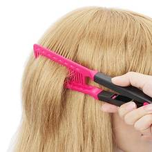 Girl's Fashion V Type Hair Straightener Comb DIY Salon Hairdressing Styling Tool Smart DIY tool at home, convenient to use and 2024 - buy cheap