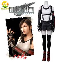 Disfraz de Final Fantasy VII para mujer, disfraz de Halloween, Remake, Tifa, Lockhart 2024 - compra barato