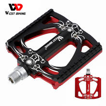 WEST BIKING Bike Pedals Contrast Color Bicycle 2 Sealed Bearing Pedales Bicicleta MTB Aluminum Alloy Plathorm Pedals For Cycling 2024 - buy cheap